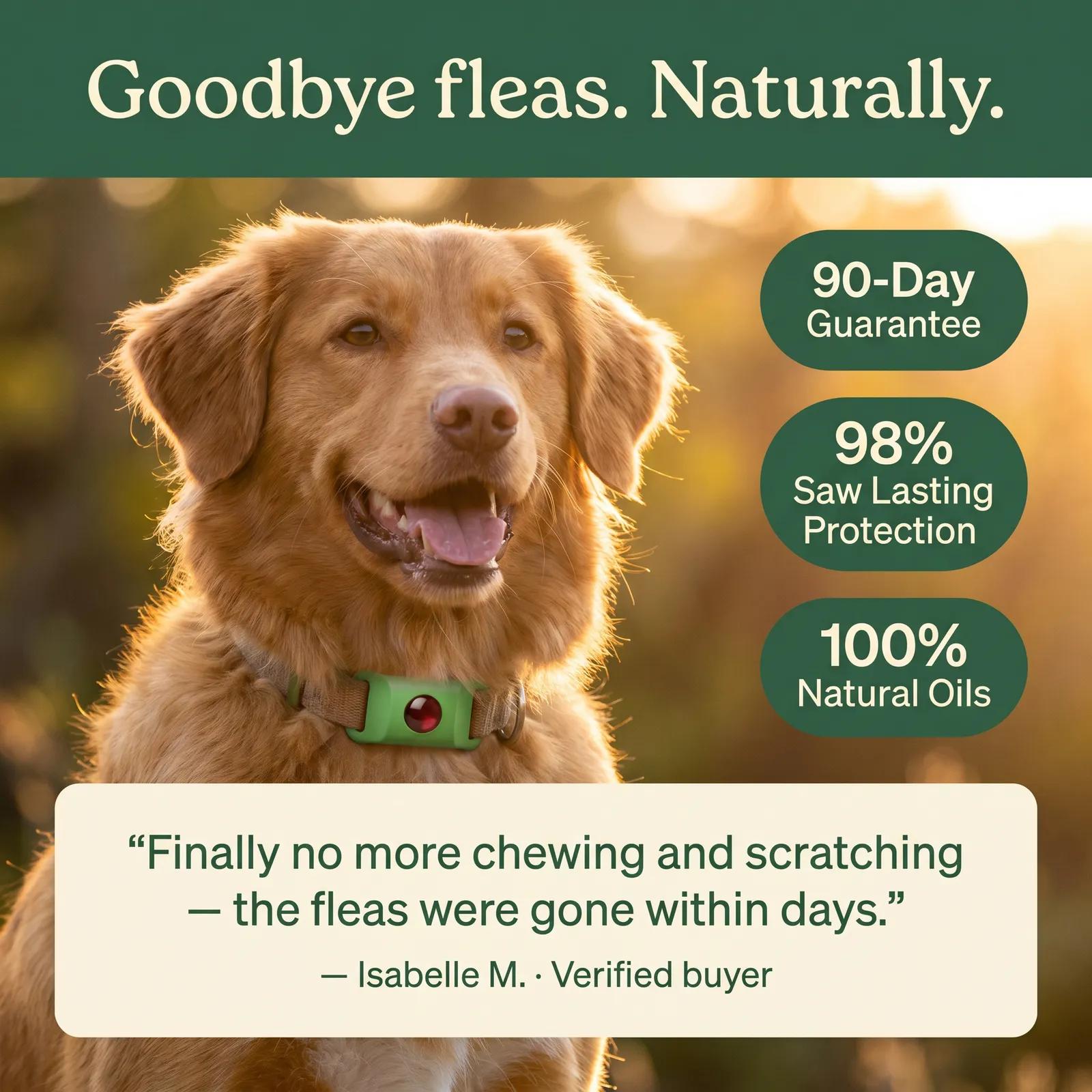 Natural Flea & Tick Repellent Pendant