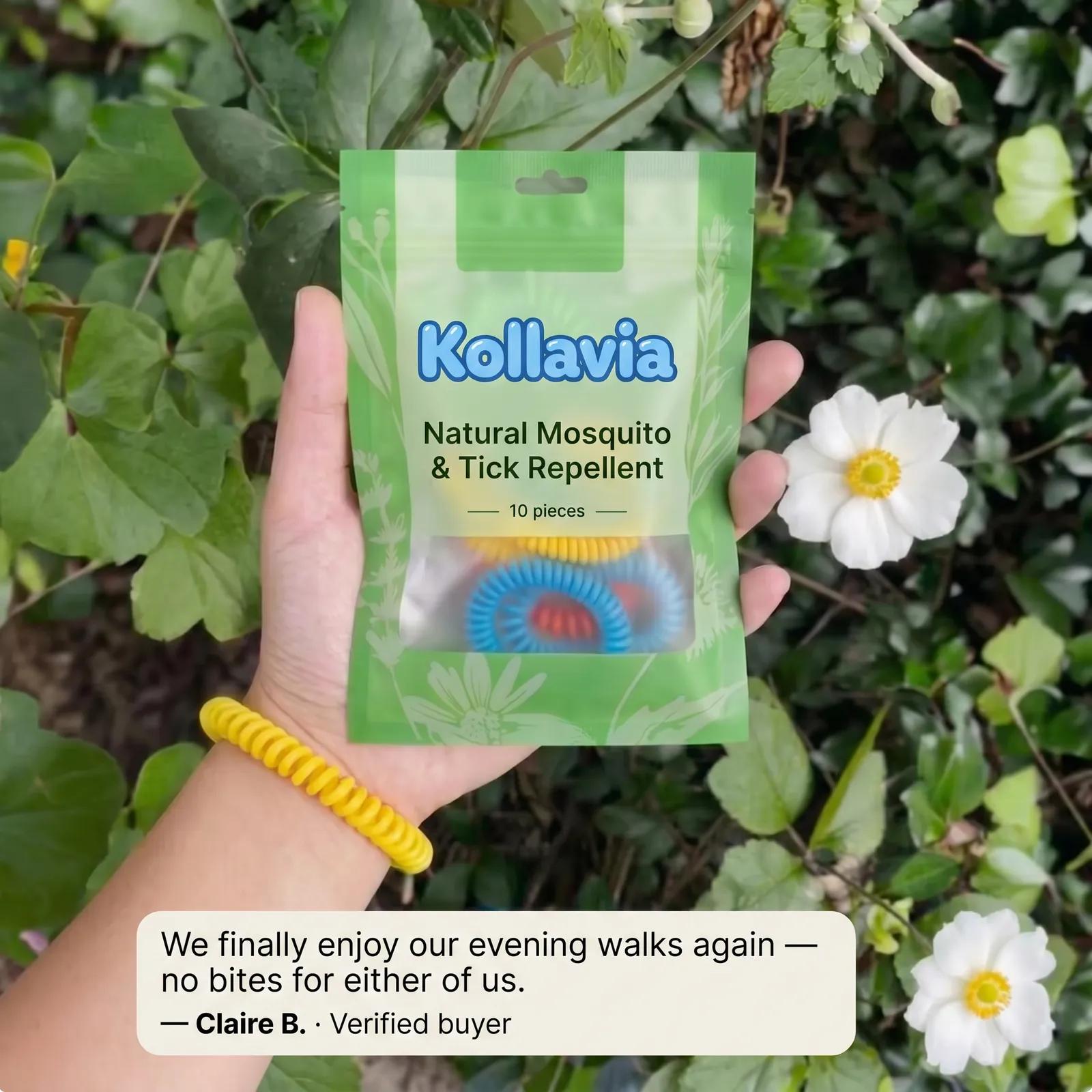 Natural Mosquito Repellent Bracelets (10-Pack)