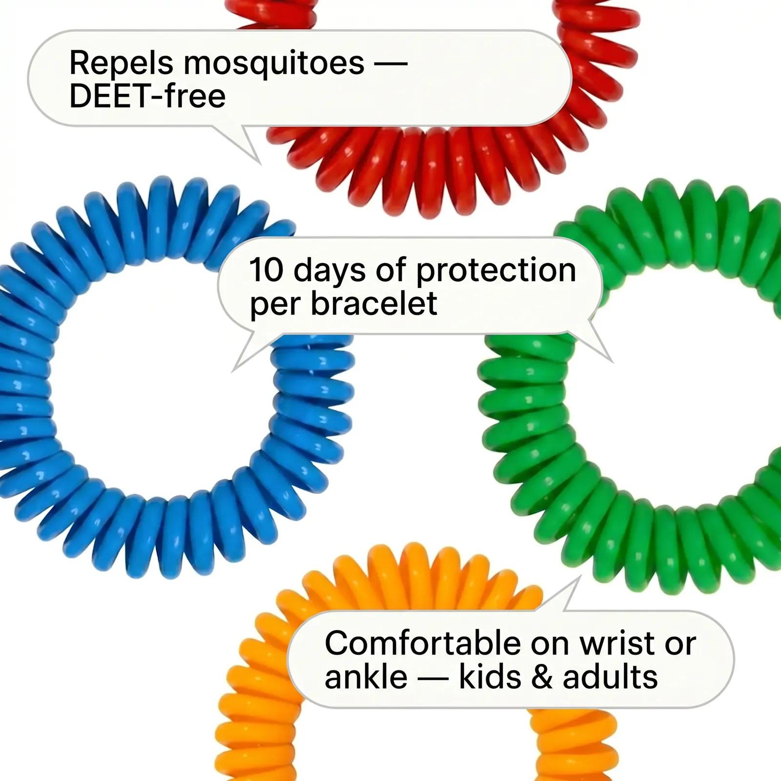 Natural Mosquito Repellent Bracelets (10-Pack) - photo 2